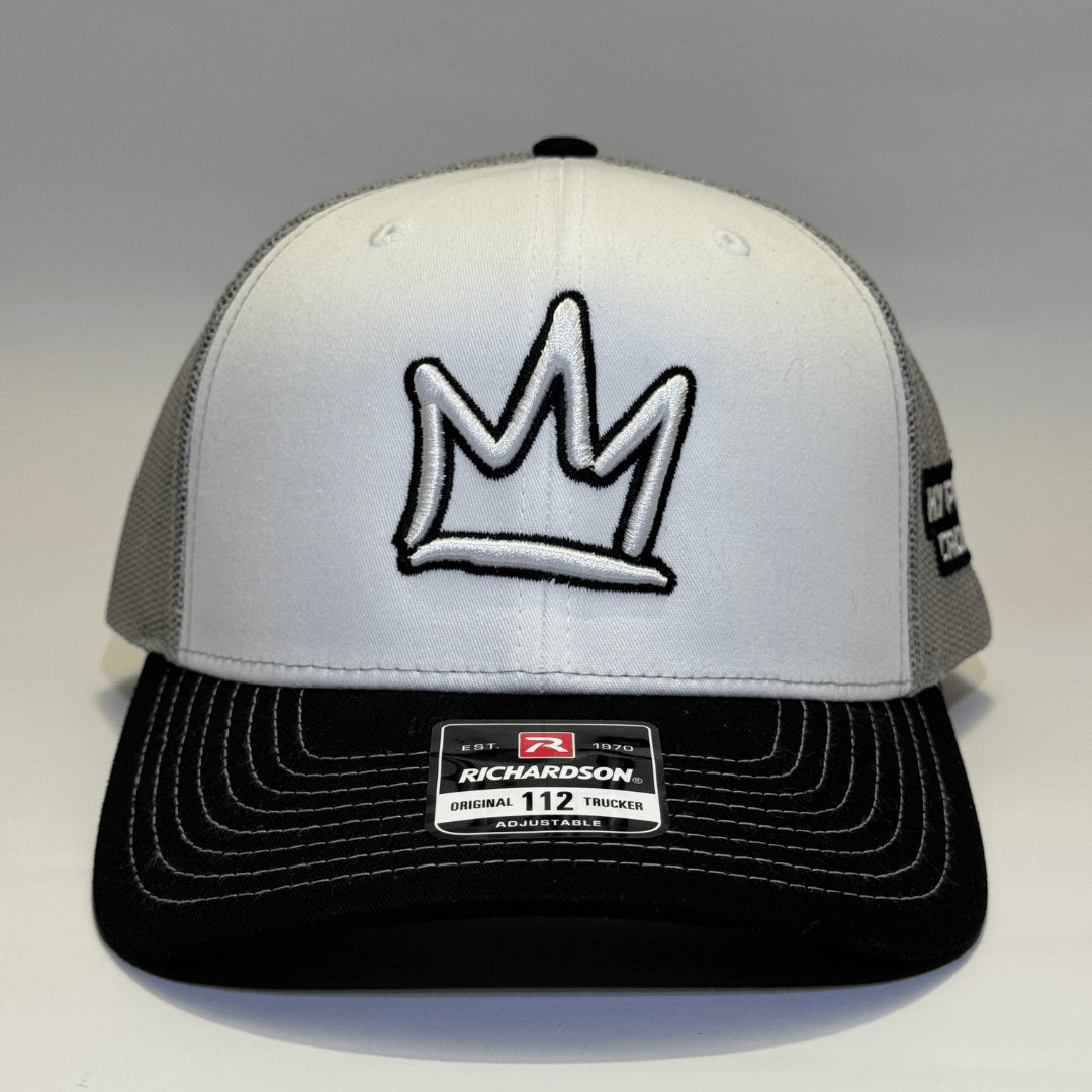 Gorra Tipo Camionero Richardson Ajustable Con Diseño Detroit Diesel Allison, Color Negro/rojo/blanco